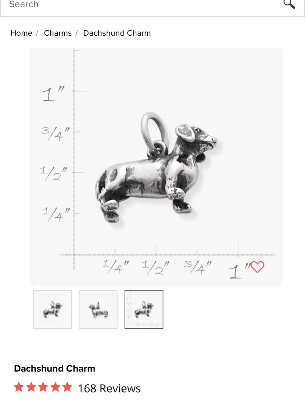Dachshund charm